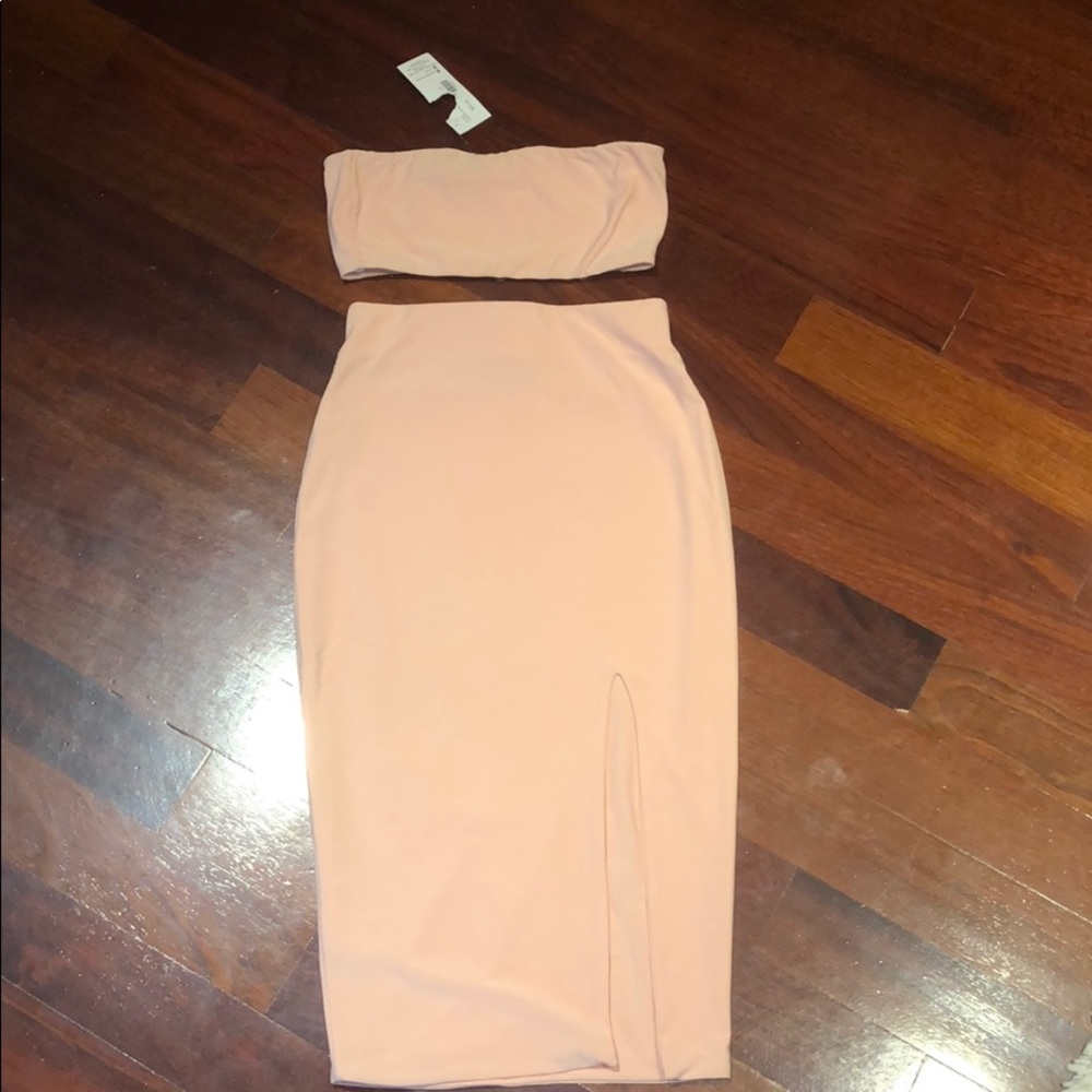 Two piece skirt with crop top new with tag